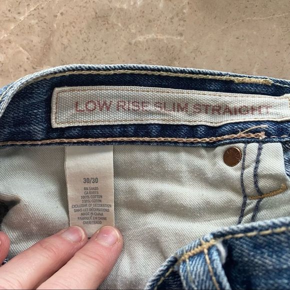 American Eagle men’s low rise slim straight cut jeans size 30x30  Good condition - Picture 4 of 4